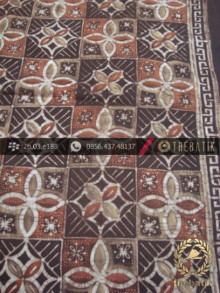 Kain Batik Warna Alam Motif Ceplok Kembang Kontemporer