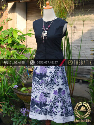 Batik Tulis Pesisiran Motif Singa Wadasan Ungu