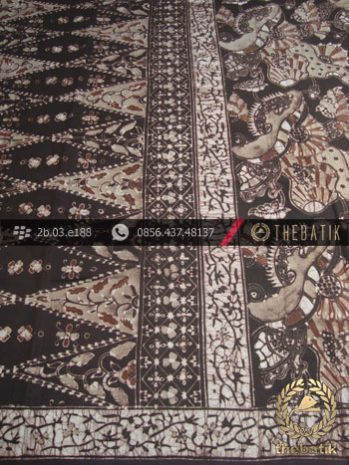 Kain Batik Warna Alam Motif Tumpal