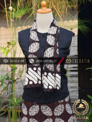 Kain dan Selendang Batik Klasik Motif Bligon