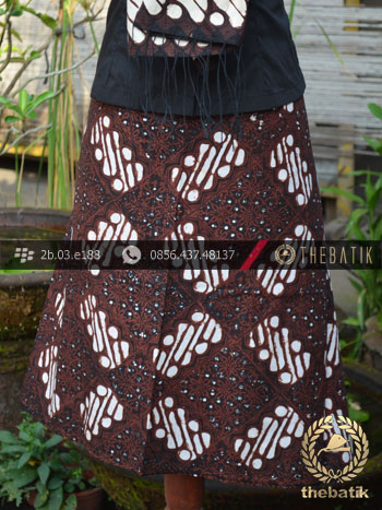 Kain dan Selendang Batik Klasik Motif Ceplok Keci