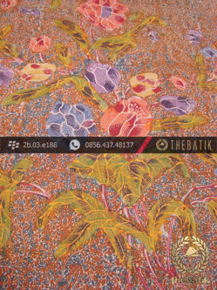 Batik Cap Tulis Pesisiran Motif Bouquet Colet Kontemporer