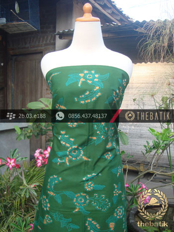 Kain Batik Tulis Jogja Motif Buket Daun Hijau
