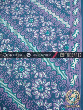 Batik Cap Tulis Motif Lereng Kelir Toska