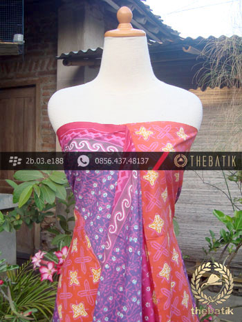 Batik Cap Tulis Motif Pulau Warna Kontemporer