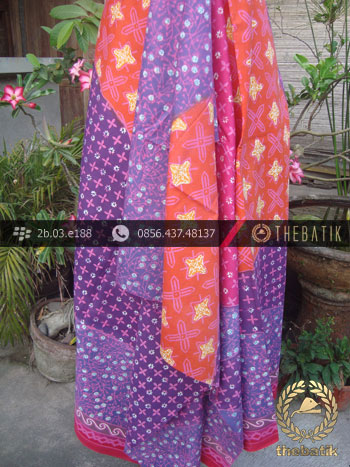 Batik Cap Tulis Motif Pulau Warna Kontemporer
