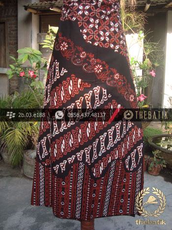 Batik Cap Tulis Jogja Motif Pulau Coklat Kombinasi