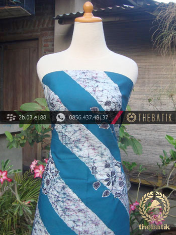 Batik Tulis Jogja Motif Lereng Remukan Biru