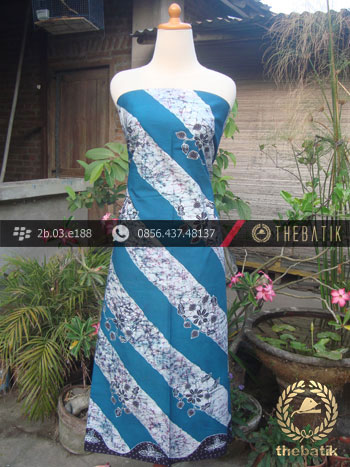 Batik Tulis Jogja Motif Lereng Remukan Biru