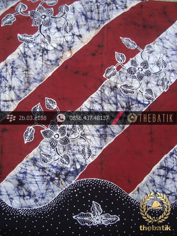Batik Tulis Jogja Motif Lereng Remukan Coklat