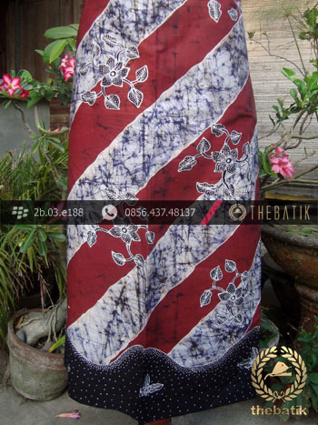 Batik Tulis Jogja Motif Lereng Remukan Coklat