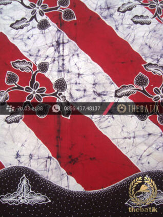 Batik Tulis Jogja Motif Lereng Remukan Merah