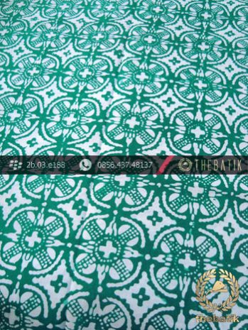 Batik Cap Motif Nithik Cakar Hijau Kelengan
