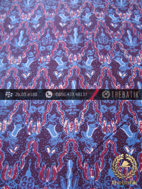 Batik Cap Tulis Jogja Motif Krantil Biru