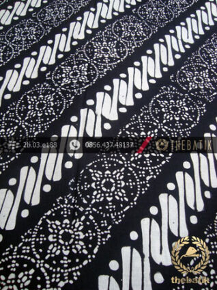 Batik Cap Motif Klithik Nithik Hitam Kelengan