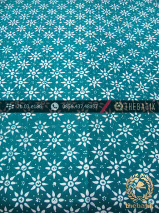 Batik Cap Motif Kembang Tanjung Tosca Kelengan