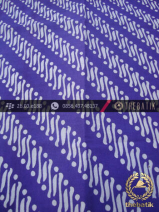 Batik Cap Motif Parang Klithik Ungu Kelengan