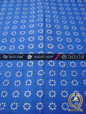 Batik Cap Motif Truntum Biru Kelengan