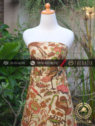 Kain Batik Solo Coletan Motif Bangau Kombinasi