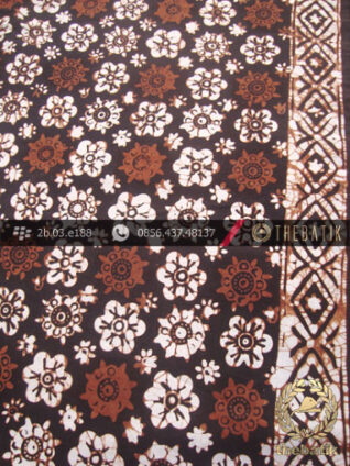 Kain Batik Cap Jogja Klasik Motif Ceplok Sogan