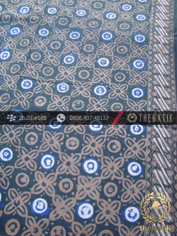 Batik Cap Tulis Jogja Motif Grompol Abu-Abu Kombinasi