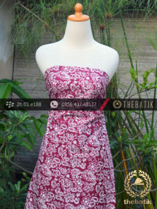 Batik Cap Motif Sulur Merah Kelengan