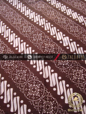 Batik Cap Jogja Motif Parang Klithik Nithik Coklat