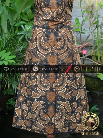 Kain Batik Cap Solo Motif Kokrosono Soga Genes