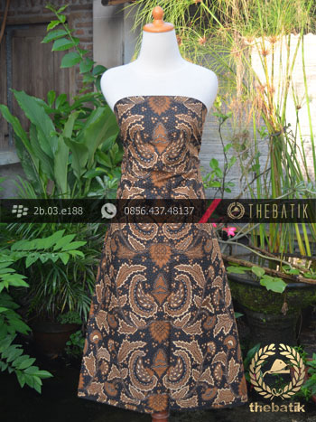 Kain Batik Cap Solo Motif Kokrosono Soga Genes
