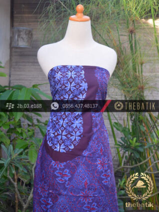 Batik Cap Tulis Jogja Motif Ceplok Pulau Biru Kombinasi