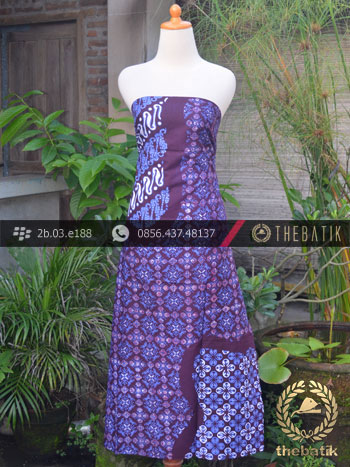 Batik Cap Tulis Jogja Motif Parang Pulau Biru Kombinasi