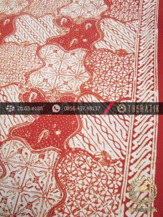 Batik Cap Jogja Motif Sekarjagad Jingga Kelengan