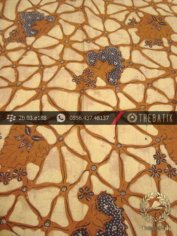 Batik Cap Tulis Solo Motif Daun Kombinasi