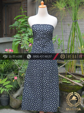 Batik Cap Tulis Jogja Motif Kawung Benggol Abu-Abu