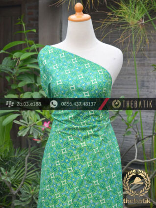 Batik Cap Tulis Jogja Motif Nithik Cakar Hijau