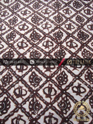 Kain Batik Tulis Jogja Motif Sido Luhur Latar Putih