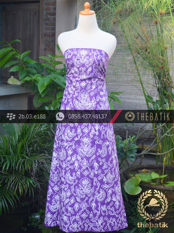 Kain Batik Tulis Jogja Motif Sidomukti Ungu