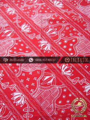 Kain Batik Tulis Jogja Motif Sekarjagad Lereng Merah