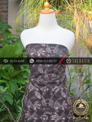 Kain Batik Warna Alam Motif Kepiting Ikan
