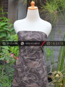 Jual Kain Batik Tulis Warna Alam Motif Floral Coklat Muda  