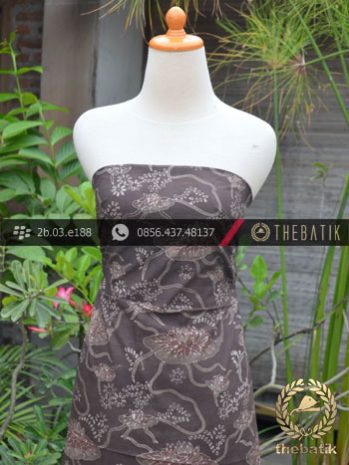 Kain Batik Warna Alam Motif Teratai