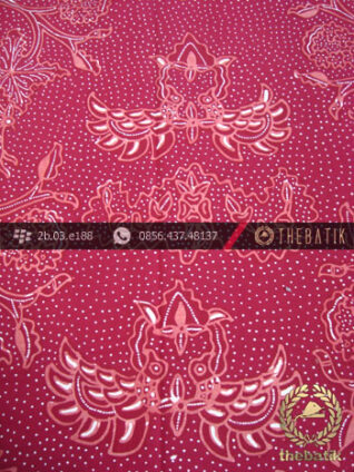 Kain Batik Tulis Jogja Motif Wahyu Tumurun Merah