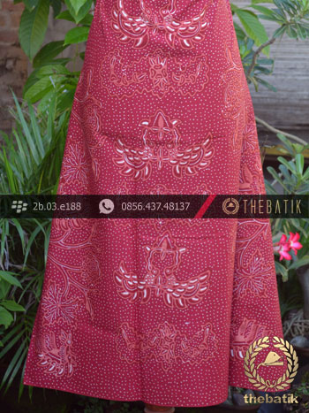 Kain Batik Tulis Jogja Motif Wahyu Tumurun Merah