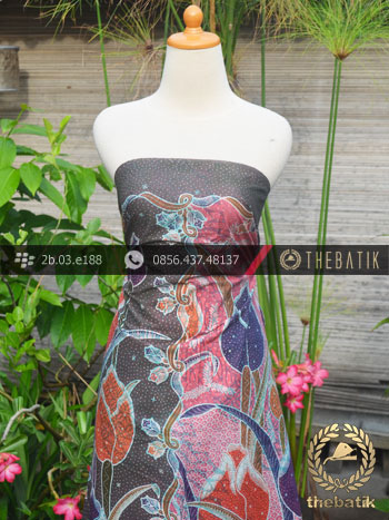 Batik Cap Tulis Motif Tulip Besar Kontemporer