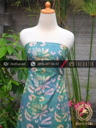 Batik Cap Motif Gradasi Kontemporer Hijau