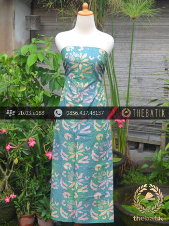Batik Cap Motif Gradasi Kontemporer Hijau