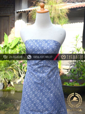Batik Cap Jogja Motif Parang Klithik Biru Muda
