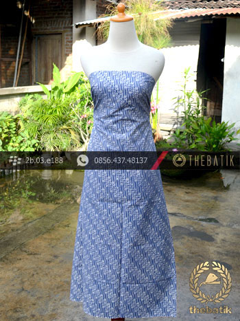 Batik Cap Jogja Motif Parang Klithik Biru Muda