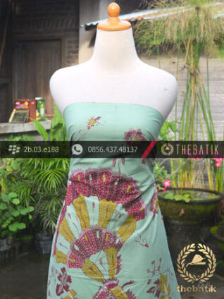 Batik Tulis Pesisir Motif Merak Ikan Hijau