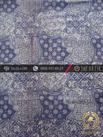 Kain Batik Monokromatik Cap Motif Sekarjagad Abu-Abu